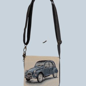 La Pochette Balade — Jacquard "2CV Bleue"